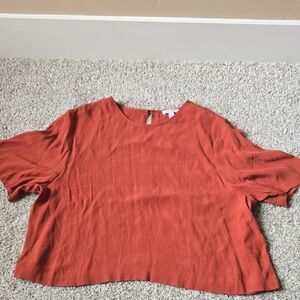 LEITH NWOT XL DRESS RUST SHIRT